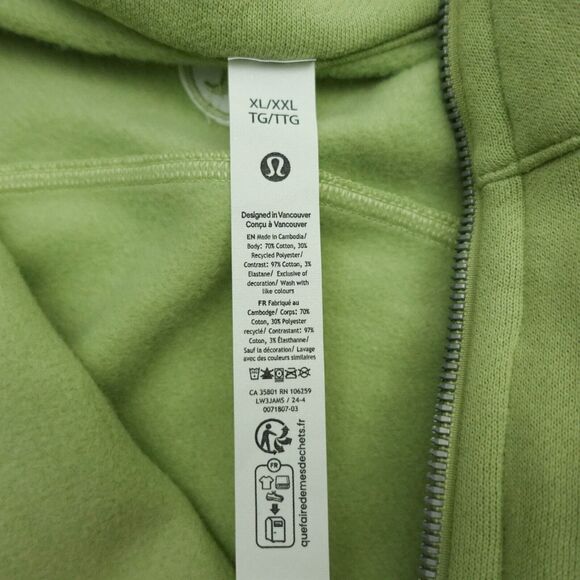 New Lululemon Size XL / XXL Scuba Oversized Funnel Neck Half Zip Pullover HNDW - Picture 11 of 13